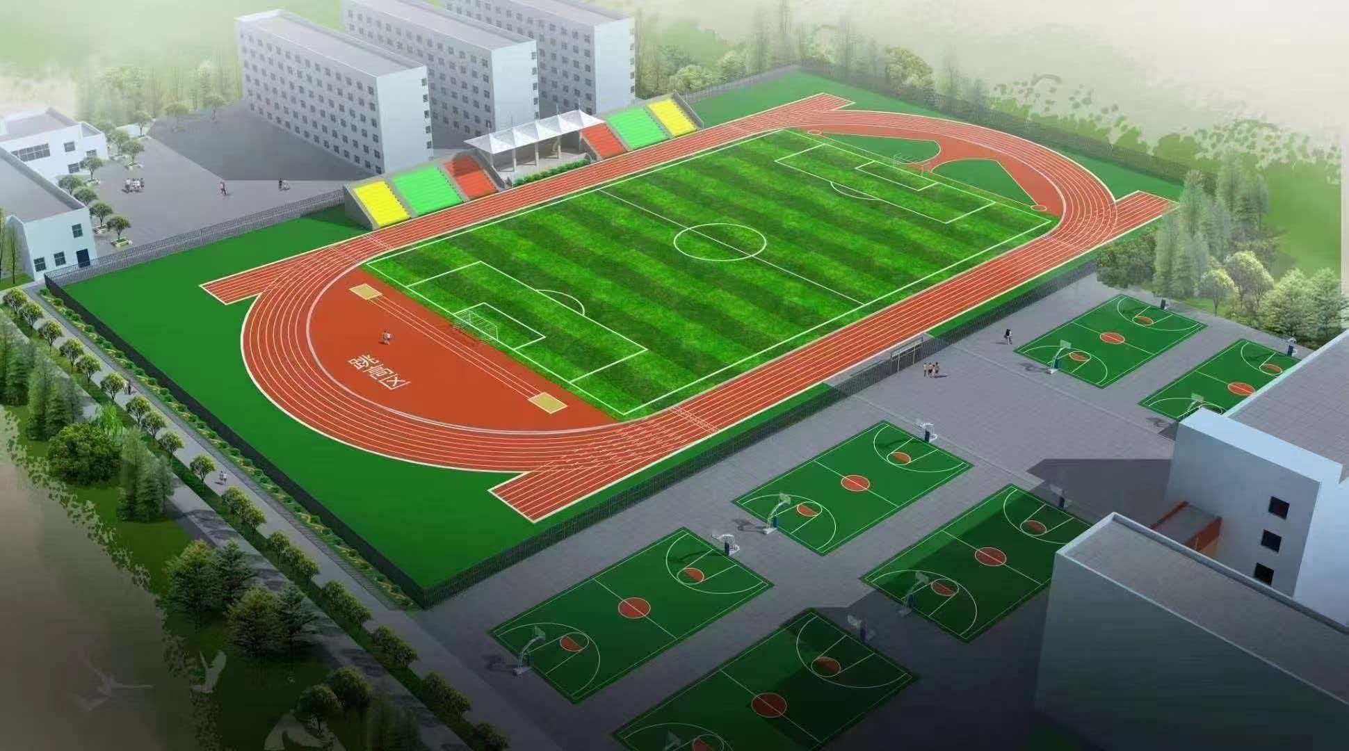 莆田市学校运动操场混合型塑胶跑道 - 排名